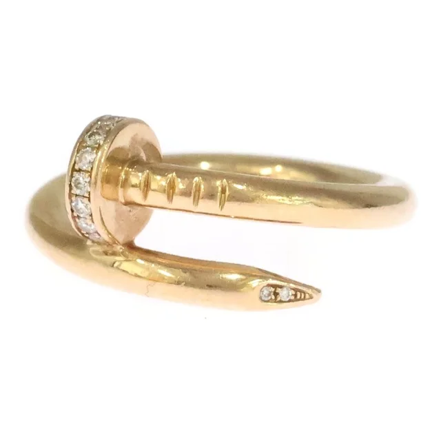 Cartier Juste un Clou Diamond Ring 750 18K Pink Gold in Pink from The Reluxe