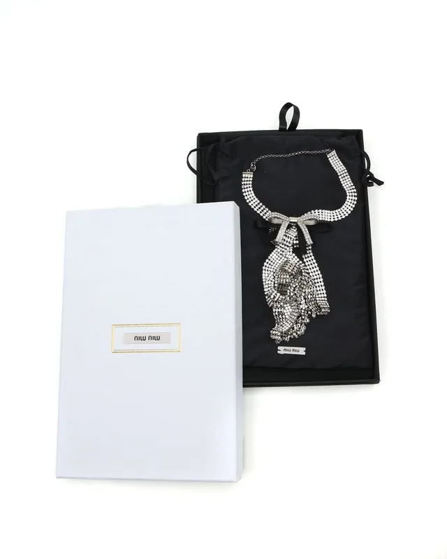 Miu Miu Rhinestone Ribbon Choker from A Retro Tale, photo 3 of 6