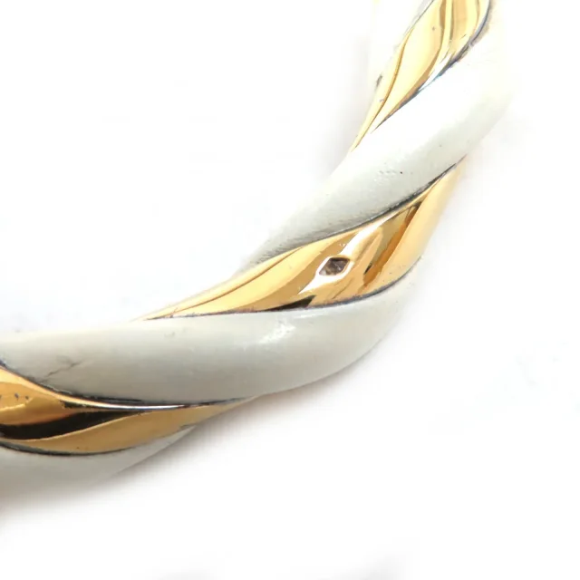 Hermès Twist SV925 Leather Bangle in Clear 925Silver from LuxUness, photo 8 of 9