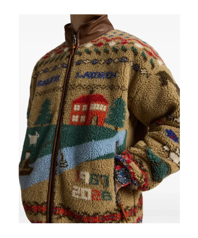 Polo Ralph Lauren Fleece Intarsia Zip Jacket, photo 5 of 6 from SENSER