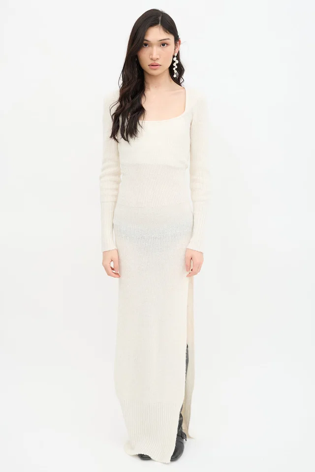 Jacquemus La Robe Dao Sweater Dress in Nylon from VSP Consignment