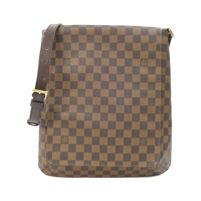 Louis Vuitton Damier Musette Shoulder Bag Ebene in Brown Coated canvas from The Reluxe