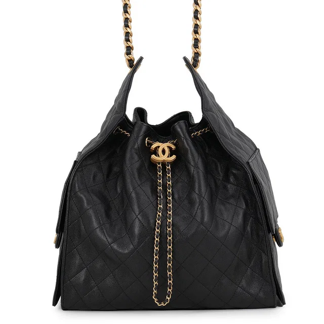 Chanel CHANEL25 ChainShoulder Bag BlackAS5311 Caviar Leather Size Medium in Caviar leather from GALLERY RARE