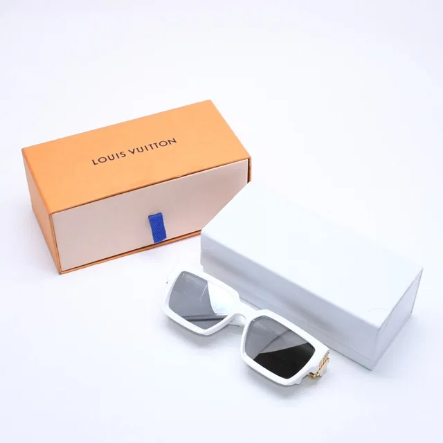 Louis Vuitton Sunglasses 1. Millionaire Eyewear White in White from The Reluxe