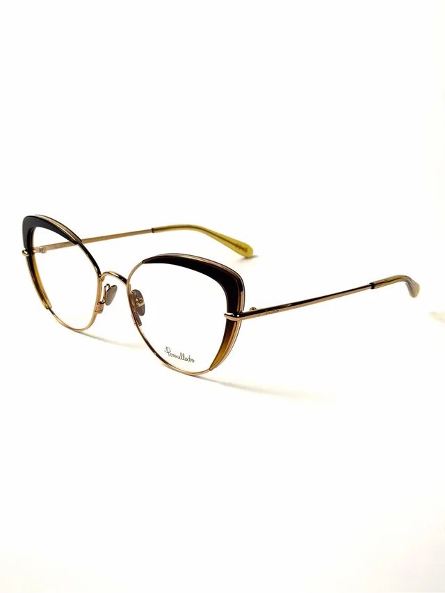 Pomellato Pm0125o 003 Women's 54mm Brown Gold Opticals Pm 0125 O 003 in gold|black from Poshmark