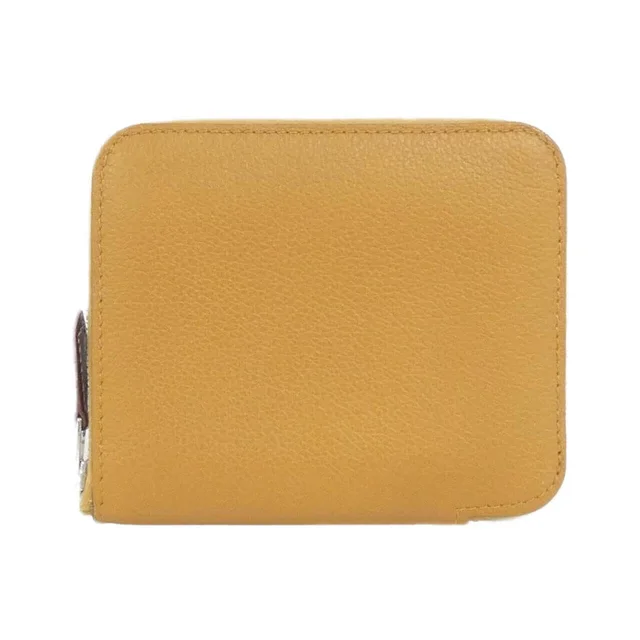 エルメス HERMES ELECTRIQUE シルク イン コンパクト 085263CK 財布 in CARAMEL+NEW BLUE JEAN+SUN / PALLADIUM(SILVER)/パラジウム(シルバー)金具 from KOMEHYO