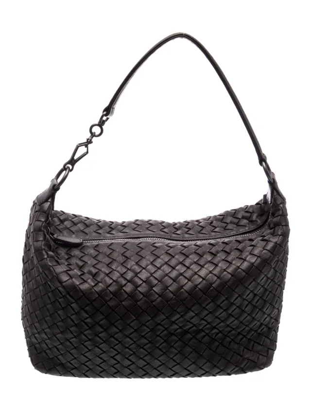 Bottega Veneta Intrecciato Shoulder Bag in brown|red Woven leather from The RealReal