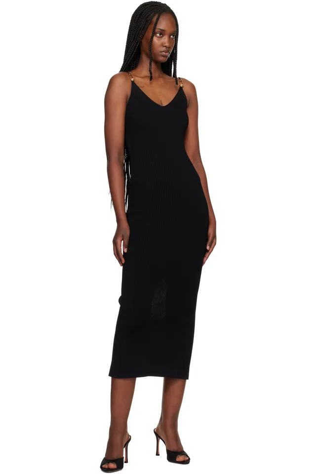 Amina Muaddi Black Alexa Mesh 95 Heeled Sandals, photo 5 of 5 from SSENSE