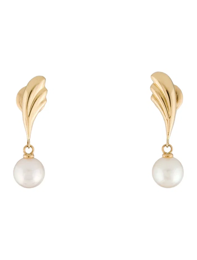 Mikimoto 18K Pearl Drop Earrings in multicolor from The RealReal