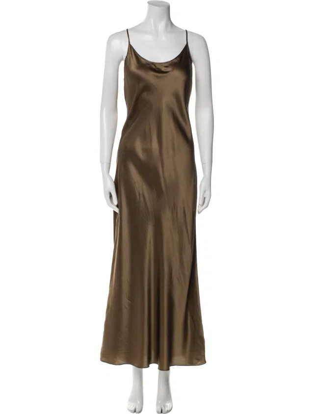 Valentino Garavani Vintage Long Dress in gold Silk from The RealReal