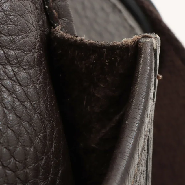 Hermès 2006 Evelyn II GM Chocolat in Clemence leather from VINTAGE QOO TOKYO, photo 14 of 18