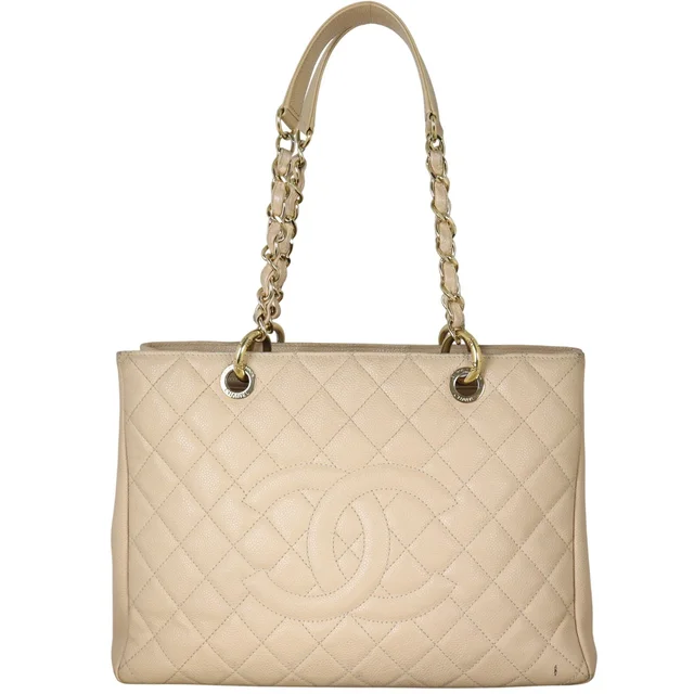 Chanel Grand Shopping Tote in Caviar leather from Luxe.It.Fwd