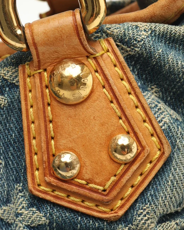 Louis Vuitton Monogram Denim Pleaty Handbag in Denim from A Retro Tale, photo 7 of 10