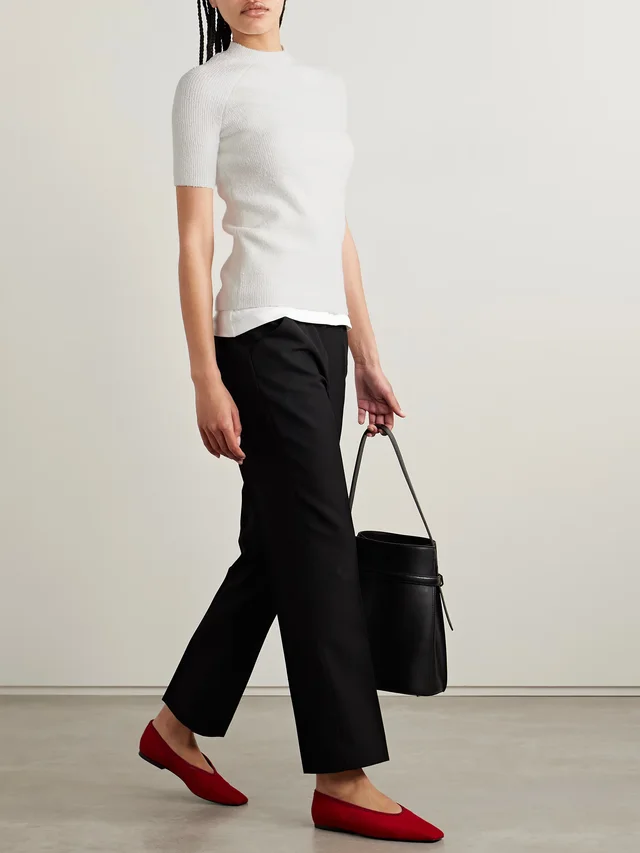 TOTEME Organic cotton-blend bouclé top in Beige, photo 2 of 2 from NET-A-PORTER (Canada)