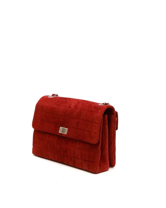 Chanel Square Quilt Mademoiselle Flap Bag in Suede from A Retro Tale, photo 2 of 9