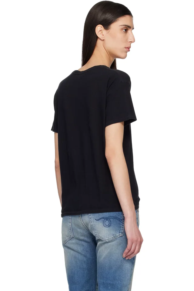R13 Black 'Eye Roll' Boy T-shirt, photo 3 of 4 from SSENSE