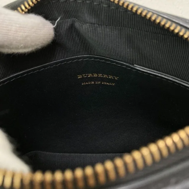 Burberry Cotton Canvas Leather Shoulder Bag in Canvas from LuxUness, photo 9 of 16