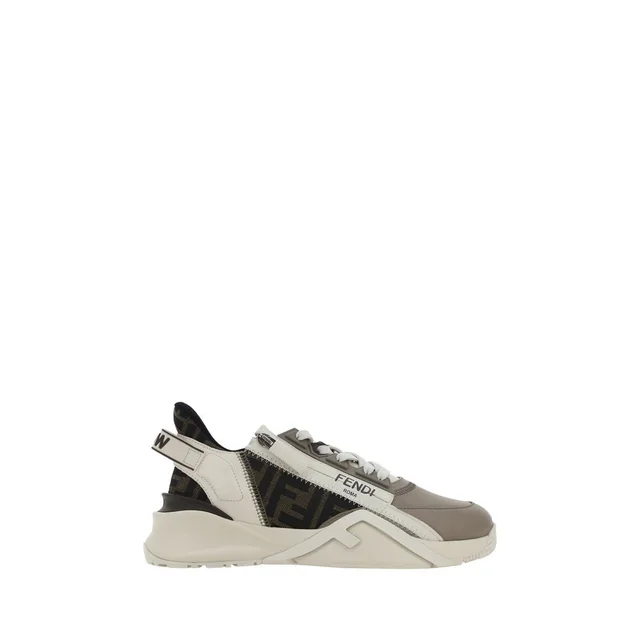 Fendi Brown Calf Leather Bos Taurus Athletic Sneakers from HEWI