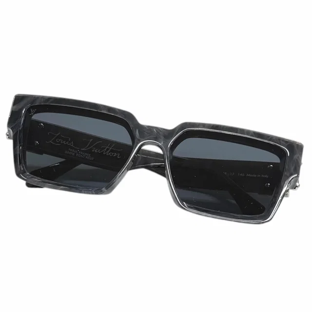 Louis Vuitton 1. Millionaire Square Sunglasses Gray 58 Demo Lens Eyewear in Grey from The Reluxe