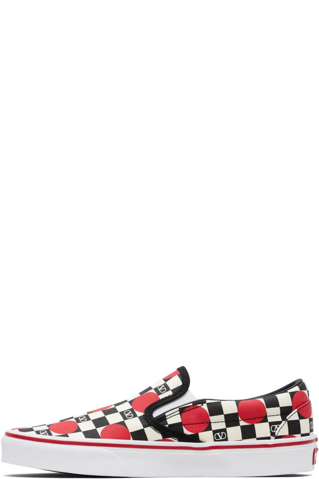 Valentino Garavani Off-White Vans Edition VLogo Checkerboard Print Slip-on Sneakers, photo 3 of 5 from SSENSE