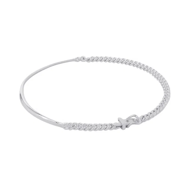 Hermès BoucleSellier Inflexible Necklace Size PM/44 SV925 from GALLERY RARE