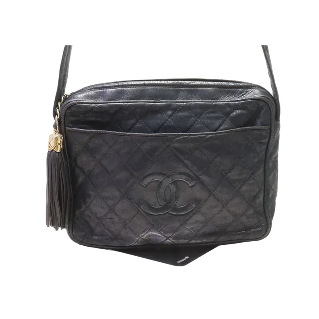Chanel Quilted Lambskin Fringe Shoulder Bag in Lambskin from The Reluxe