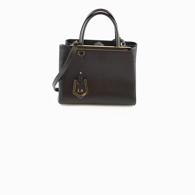 Fendi 2Jours Tote Black in Black Leather from The Purse Affair