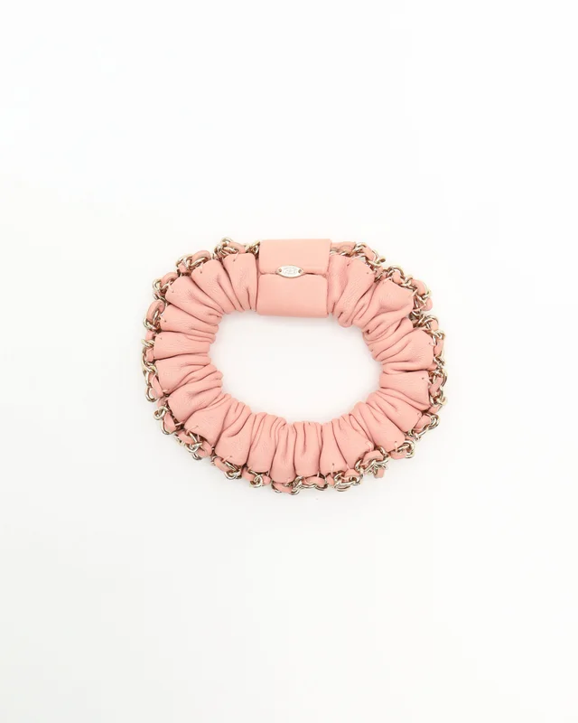 Chanel Coco Mark Leather Scrunchies in Leather from A Retro Tale, photo 2 of 3
