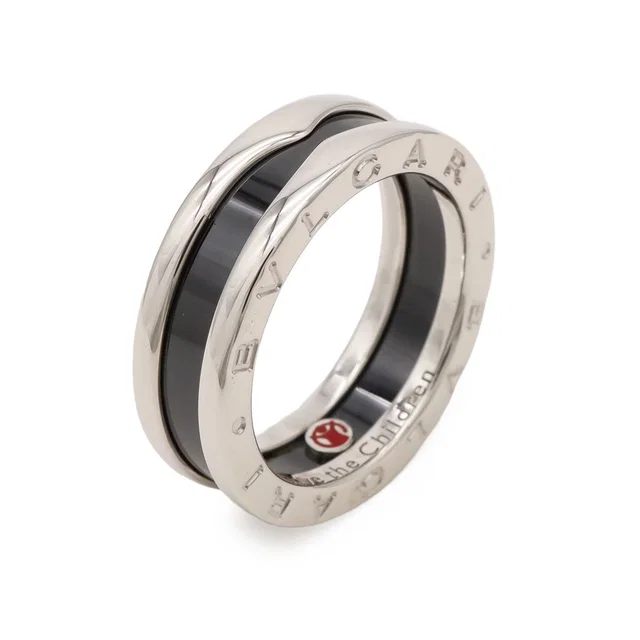 Bvlgari B.zero1 Save the Children Ring Silver in Silver Ceramic from The Reluxe