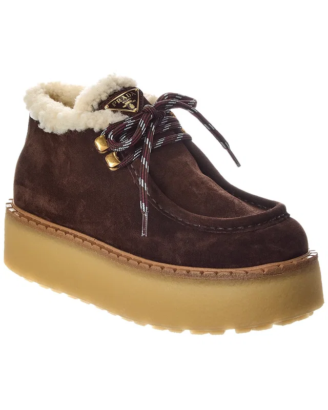 Prada Logo Suede Loafer, image 1 of 1 from Rue La La