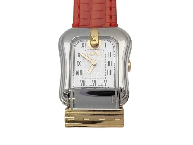 Fendi Watch Shell Dial Silver Gold Brown Stainless Steel in Brown from The Reluxe