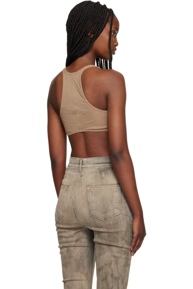 Rick Owens DRKSHDW Tan Temple Unhorny Top, photo 3 of 4 from SSENSE