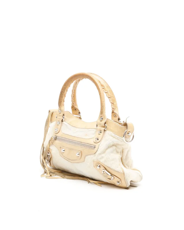 Balenciaga Pony Hair First Bag in Denim from A Retro Tale, photo 2 of 11