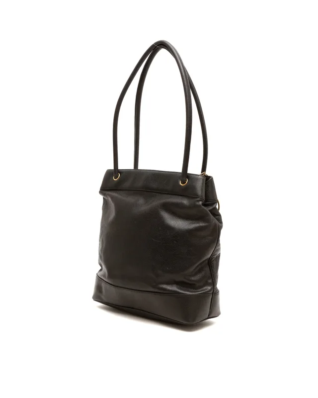 Chanel CC Caviar Tote Bag in Caviar leather from A Retro Tale, photo 3 of 10
