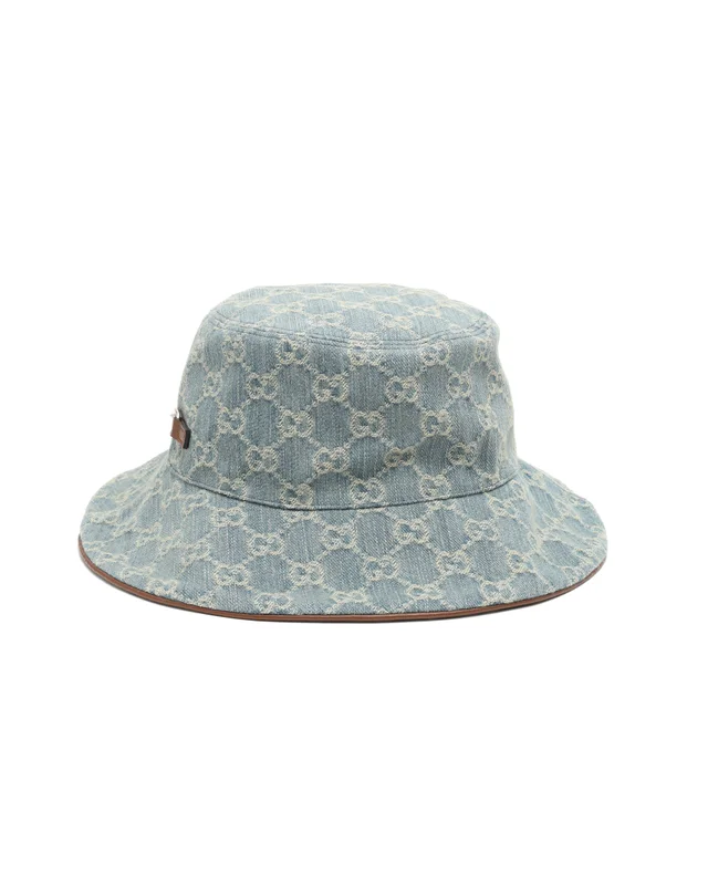 Gucci GG Denim Bucket Hat, Size L in Denim from A Retro Tale, photo 2 of 2