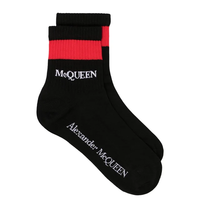 Alexander McQueen Red Stripe Sport Socks, Black/Red from Cultstatus, photo 1 of 1