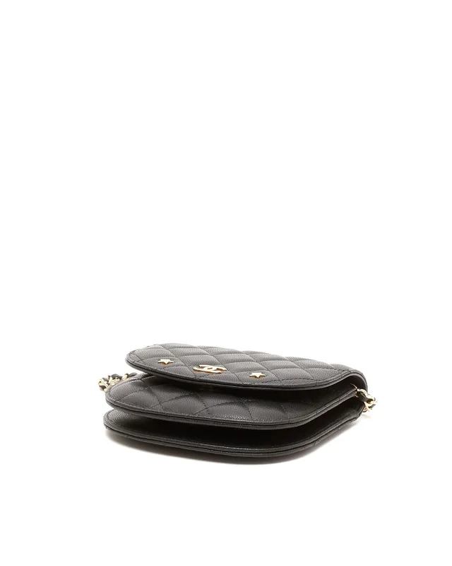 Chanel CC Quilted Star Crossbody Bag in Caviar leather from A Retro Tale, photo 5 of 12