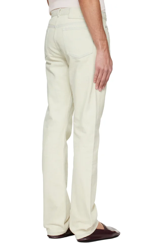 A.P.C. Off-White Standard Jeans, photo 3 of 4 from SSENSE
