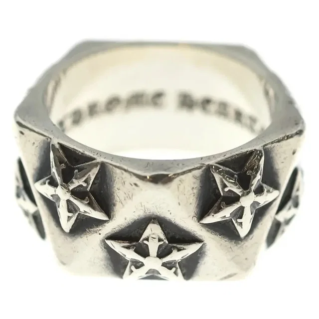 Chrome Hearts Pentagon Star Silver Ring in multicolor from Grailed