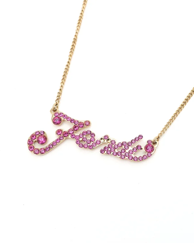 Fendi Rhinestone Logo Necklace from A Retro Tale, photo 3 of 4