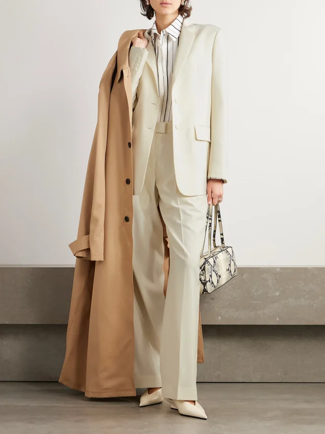 ANOTHER TOMORROW + NET SUSTAIN oversized merino wool blazer in White, photo 2 of 2 from NET-A-PORTER (Canada)