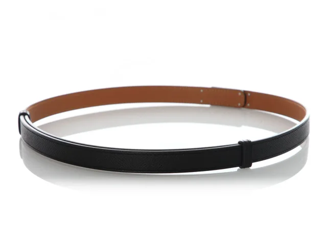 Hermès Black Epsom Kelly Belt 18 in Black Epsom leather from Ann's Fabulous Finds, photo 3 of 6