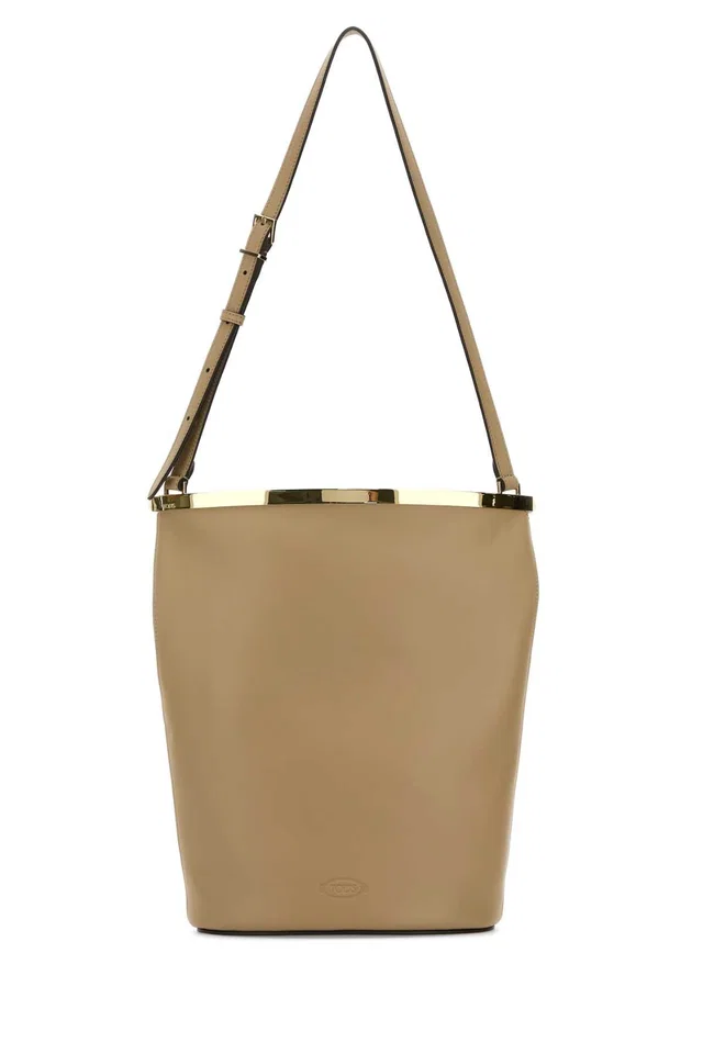 Tod's Secchiello Bucket Bag — Beige in Beige Leather from HEWI