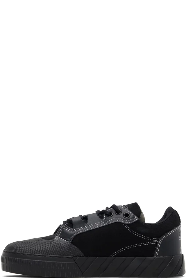 Off-White Black Vulcanized 779 Suede Sneakers, photo 3 of 5 from SSENSE