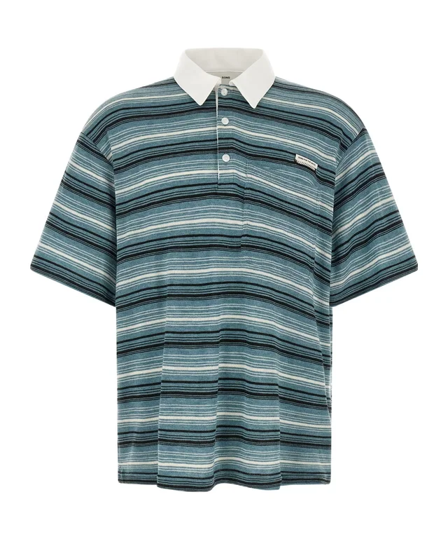 Song For The Mute Gym Oversized Stripe Polo Shirt from SENSER, photo 1 of 1