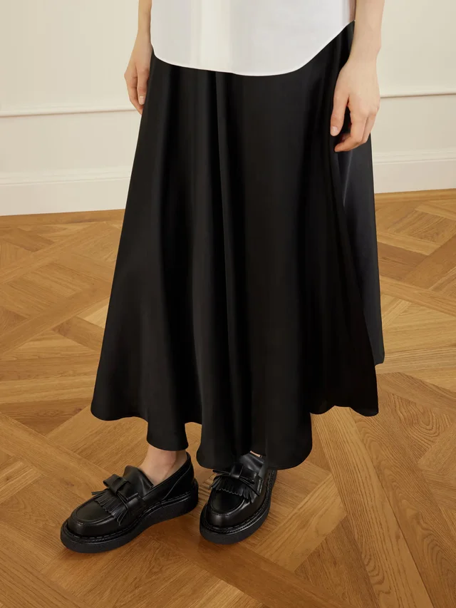COMME DES GARÇONS GIRL + George Cox Ribbon leather loafers in Black, photo 2 of 2 from NET-A-PORTER (Canada)