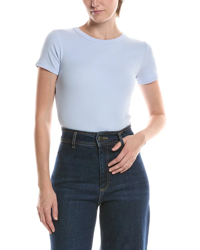 NIC+ZOE Perfect Knit Rib Crew T-Shirt, image 1 of 1 from Gilt