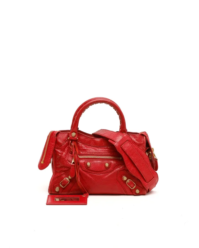 Balenciaga Motocross Giant Mini City Bag in Leather from A Retro Tale