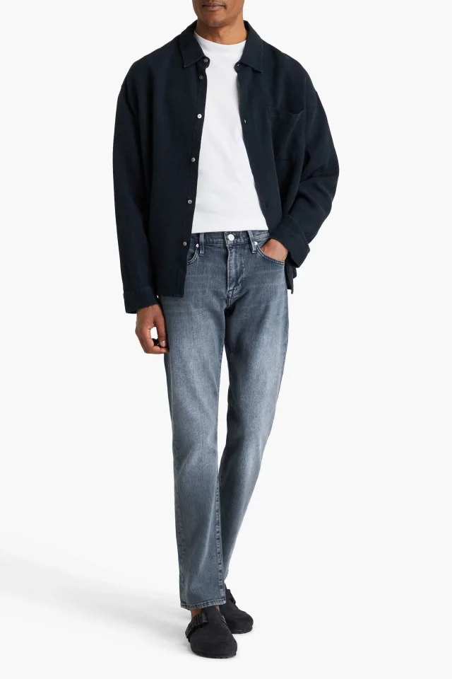 Frame L'Homme Slim-Fit Faded Denim Jeans, photo 2 of 4 from THE OUTNET
