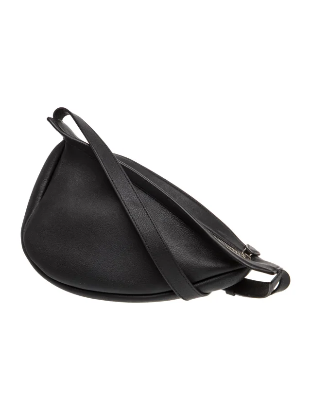 The Row Leather Shoulder Bag in black Leather from The RealReal, photo 2 of 5